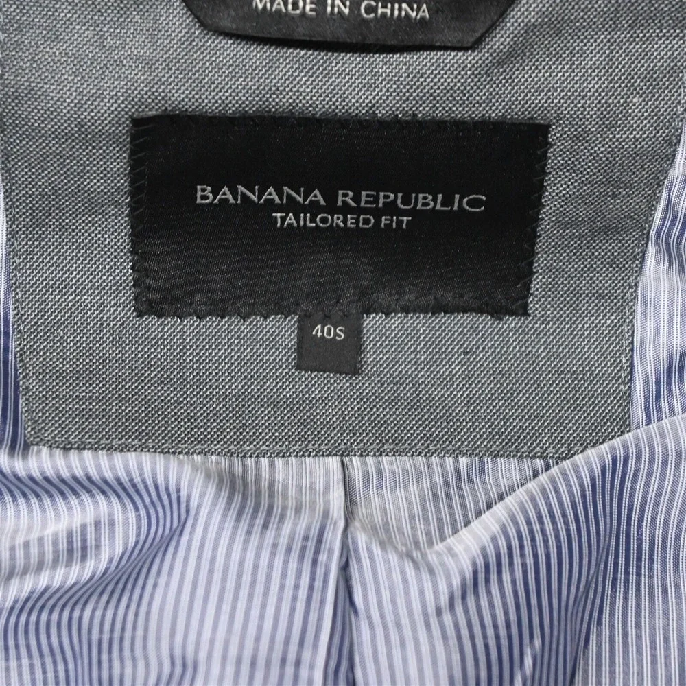 Banana Republic‎ 40S Gray Tailored Slim 969649 Suit Jacket Sport Coat